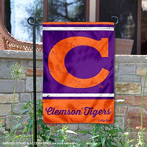 Clemson Tigers Retro Retro Trowback Garden Flag