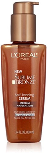 L'Oreal Paris Skincare Sublime Bronze SERO AUTOMENTE SERUO Médio Tan natural 3,4 fl. oz.