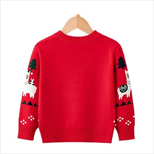 Criança menina menina de Natal suéter knite pullover natal rena elk boneco de neve sweethirts tops tops