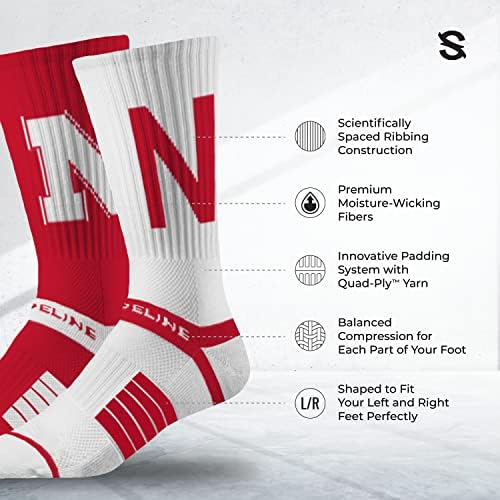 Strideline NCAA Mens Premium Knit Crews-Home & Away 2 Pack-One Size mais
