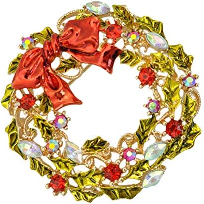 PretyZoom boutonniere Pin Christmas Garland Shape Broches Liga Lapel Mulheres para Festa de Jóias de Natal de Casamento Favor