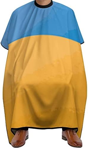 Ucrânia bandeira barbeiro capa profissional corte de cabelo cabeleireiro de avental capa capa para homens mulheres mulheres