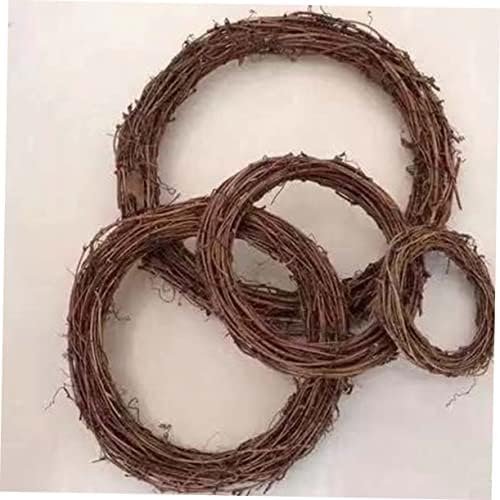 Besportble 1pc Decorado Garland Door Hanger para Wreath Wreath Vine Natural Wreath Christmas Rattan Ring Forms para artesanato Rattan Circle Christmas Rattan Circle Xmas Garland Christmas Wreath Wrinal