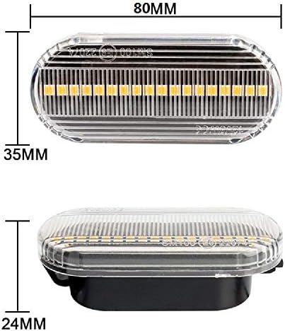 LED Dinâmico marcador lateral marcador frontal marcador lateral lâmpada lâmpada de sinalização fluindo sequencial pisca -pisca