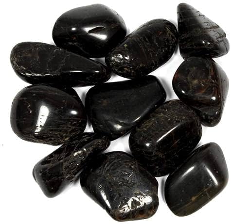 Pedra caída de turmalina preta - pedra de cura - 20-25mm - 1pc