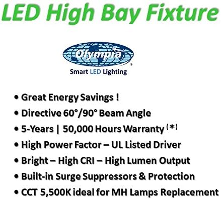 250W 5500k 60 ° ângulo de feixe Hi-bay LED acessório 5500k Substituição para 1000W HID
