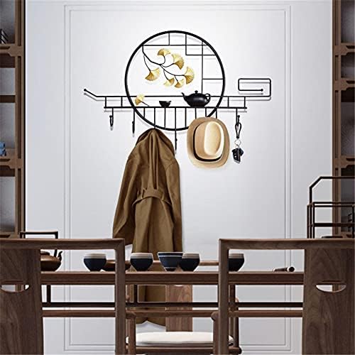 Renslat estilo chinês pendurar casaco rack parede pendurada no quarto porta casaco de gancho de gancho de gancho de gancho de gancho rack