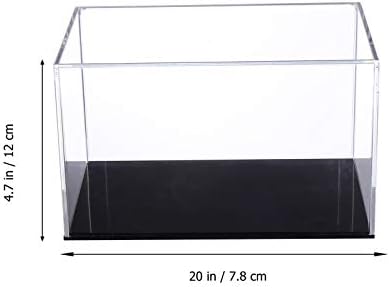 Exibição de vidro Cabilock Exibição de basquete estampa de plástico Clear acrílico Exibir caixa da bancada Cubo Organizador