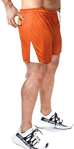 Shorts masculinos de prenda de 5 polegadas, homens que executam shorts curtos com shorts de ginástica de exercícios de linha