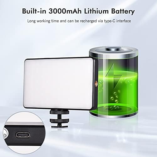 XIXIAN ST120 Pocket LED Vídeo Luz de preenchimento recarregável Luz de preenchimento 2500K-9000K Bi-Color Temperature Dimmable CRI95+