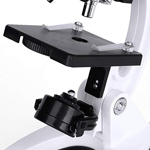 Labvida Kids Kits Kits 1200X Kit de haste de microscópio com microscópio corporal de metal, lâminas de plástico preparadas