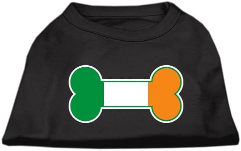 Bandeira de osso Irlanda Screen Print Shirt Black SM