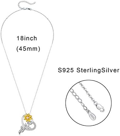 Medwise Girlower Colar Jewelry Gifts Gold Bathed 925 Sterling Silver You Are My Sunshine Flor Flower For Women Girls