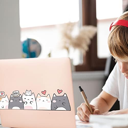 BELUGADESSIGN BONDE LAPTOPS RESTORES | Conjunto de decalque de vinil pastel kawaii para women women women diário de computadores carro MacBook iPad tablet | Pacote de 7