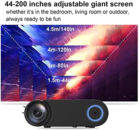 TUU Filme Projector Interior Suporte de alto-falante 1080p Correção de Keystone Projector portátil Projector de vídeo para cinema doméstico