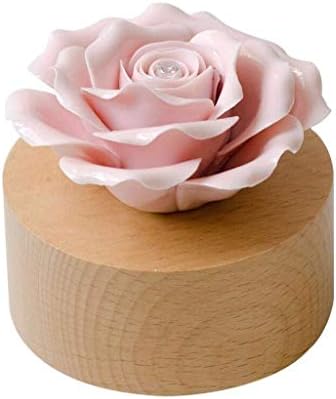 N/A Caixas musicais Caixa de música rosa rosa Caixa de música criativa Caixa de música decoração de aniversário