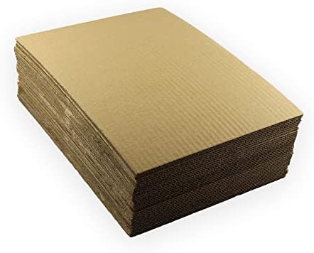 50 EcoSwift 8,5x11 Filtro de papelão corrugado insere as almofadas de folha de 1/16 de espessura 8,5 x 11