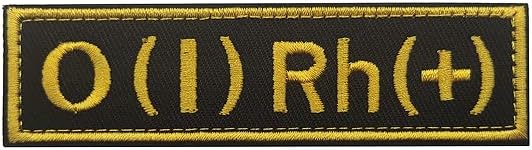 Bordado de bordado de tipo sanguíneo Militar Military Morale Patch Badges emblema Aplique Gok Patches para acessórios de
