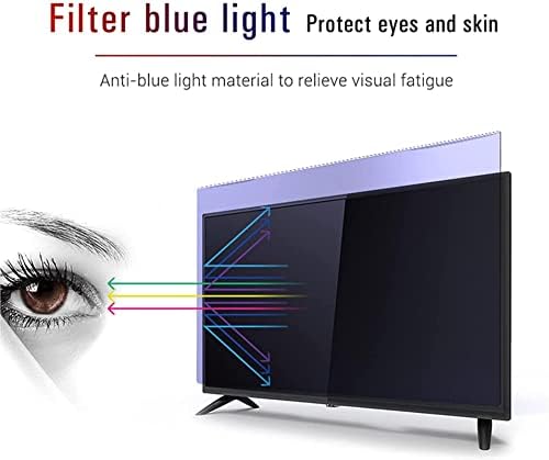 WZGLOD 65 polegadas protetor de tela de TV anti-Glare Matte, filme de filtro de luz/anti-radiação/pó, filtragem anti-azul, filtragem