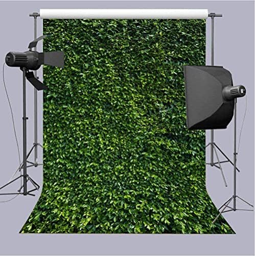 Fanghui 9x6ft vinil verde natural folhas de grama fotografia fotografia para primavera para a primavera de festas de