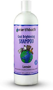 Casaco Terra -Terra iluminando shampoo para cães e gatos - aprimora a cor e o brilho em todos os casacos, feitos nos EUA - lavanda, 16 onças