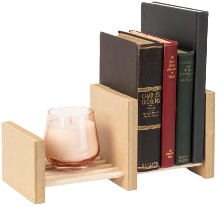 Decoração da sala de estar da caixa do livro GoldenBax - Mini detentores de estante de livros / suportes para livros para prateleiras