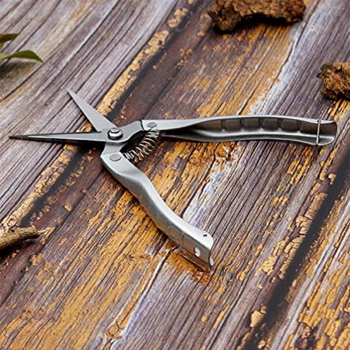 Ferramentas para as mãos Happyyami Ferramentas manuais A poda de jardim tesouras de aço inoxidável Florista de tesoura de tesoura de jardim Snips Gardening Branch Scissors Para plantar o corte de árvores de jardim, use ferramentas de bonsai ferramentas