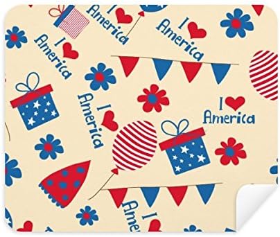 USA Candy Gift Festival Flor Love Clearning Pano Cleaner 2pcs Camurça Fabric