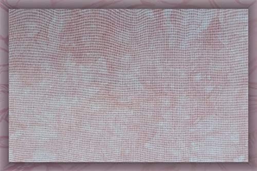 Tabela de 32 ct tingido de mão Murano Lugana Fabric -Cross -Stitch - Quintal completo - Powder Pink