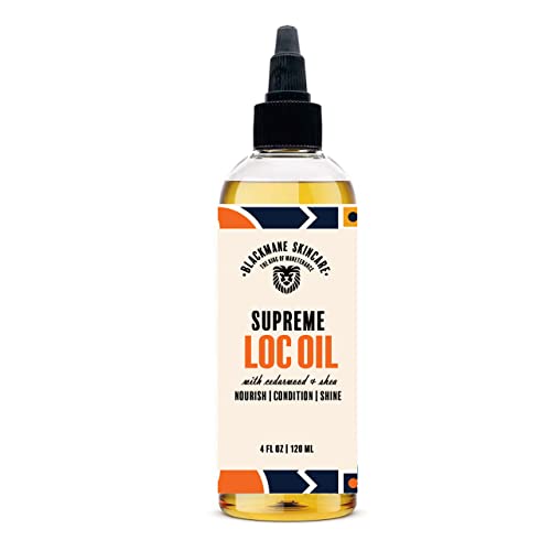 LOC Spray de óleo e óleo de cabelo para homens, dreadlocks hidratante para tranças, pavios e produtos de manutenção e acessórios de