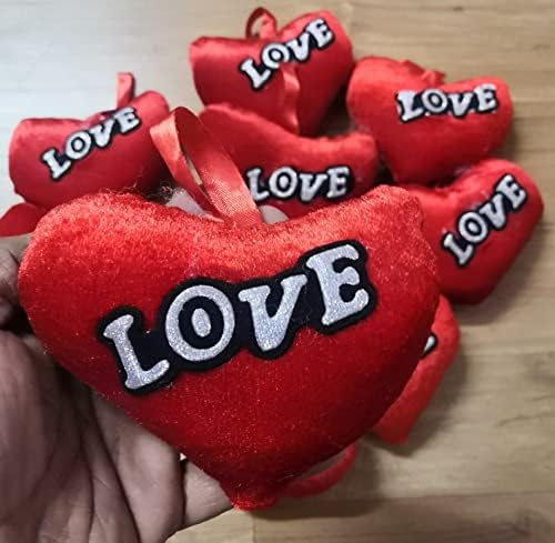 Mini Soft fofo Coração vermelho 5 peças para o que quer que seja o dia dos namorados de aniversário Presentes de artesanato