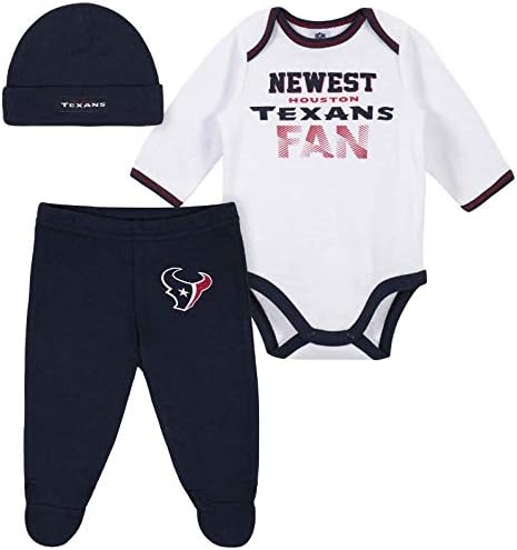 NFL Baby-Boy 3 peças calça com pés e boné