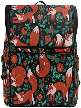 Naanle Chic Red Fox Floral Padrão Floral