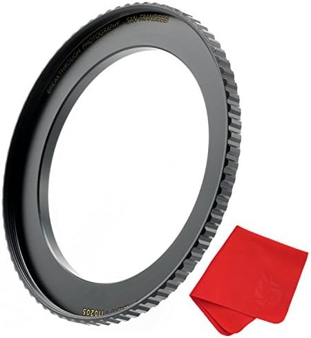 Fotografia inovadora de 55 mm a 67 mm Anel adaptador de lente para filtros, feitos de latão usinado CNC com acabamento eletroplacado preto fosco