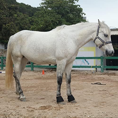 Gallopoff Equine Ballistic Overreach Bell Boots, Boots de sino sem retorno para cavalos, botas de proteção contra casca