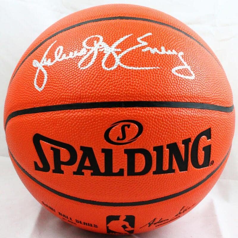 Julius Erving autografado NBA Spalding Basketball- JSA Testemunhou *Silver - Basquete autografado
