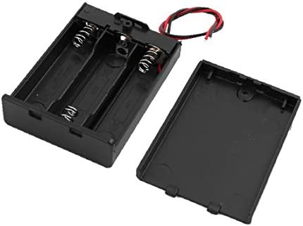 X-Dree 2pcs plástico 3 x 1,5V aa portador de bateria fio de fio de casca de armazenamento CAIXO DE CAIXO DE 69MXMX49MX18MM (2 PEZZI