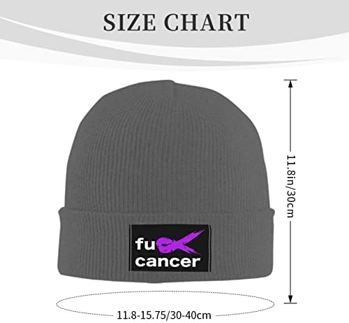 Foda -se Cancer de pulmão Girada de inverno Capinho diário Captura de malha quente Moda preta Capull para homens Mulheres