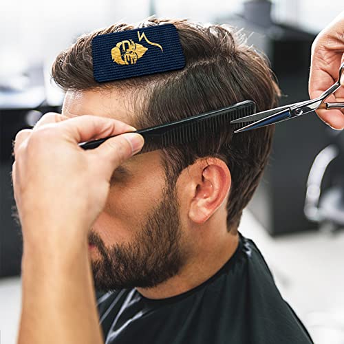 3D barbeiro jumbo pilcadores elegantes, clipes de cabelo para estilo, garras de suporte de cabelo, suporte de cabelo masculino, barbeiro elegante para salão e barbeiro, azul marinho azul