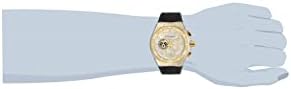 Cruzeiro masculino da Technomarine Relógio de quartzo de aço inoxidável com cinta de silicone, preto, 29.1