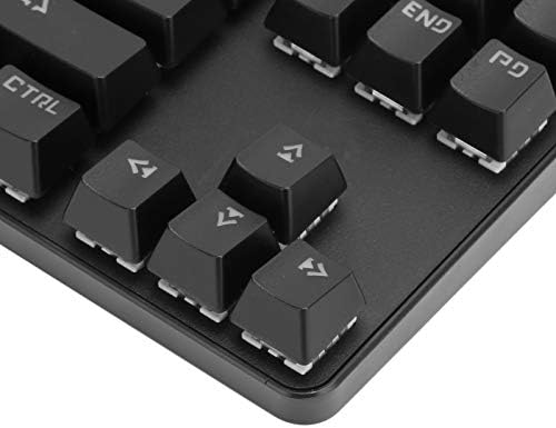 Teclado mecânico do Cylez 87, teclado de jogos de entretenimento USB com fio, acessórios de computador de luz misturada
