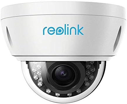 Reolink Poe Câmera 5MP Super HD 4x Optical Zoom Vandal IK10 Trabalho com o Google Assistant, Segurança Ir Night Vision Motion Detecção à prova d'água para RLC-422 ao ar livre