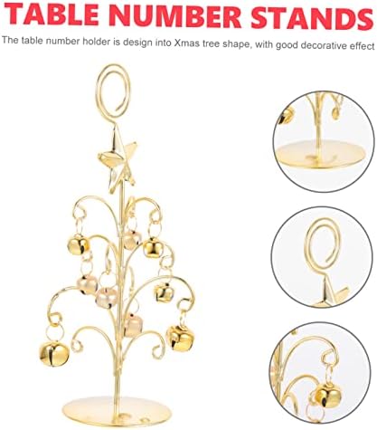ABOOFAN 5PCS Display Tecleds Titulares Tabletop Stand para Number Mini Golden Holida