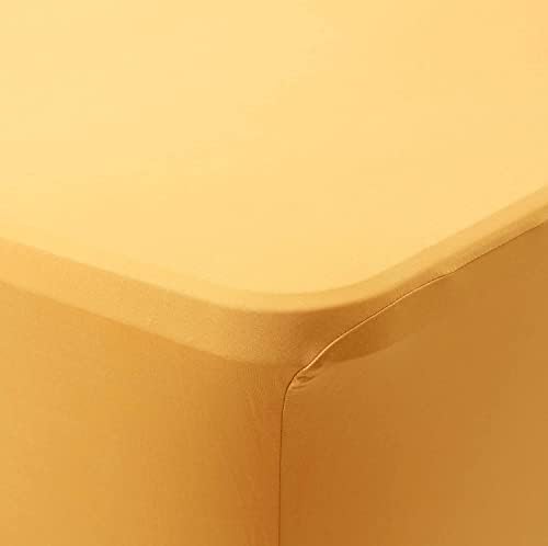 Tampa de tabela de spandex de estiramento obstal para tabelas dobráveis ​​padrão - Protetor de toalha de mesa retangular universal para casamento, banquete e festa