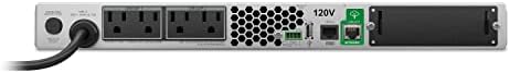 APC 1500VA Smart UPS com SmartConnect, 1U Rack Mount UPS, SMT1500RM1UC Backup de bateria senoidal, AVR, 120V, Linha Interativa