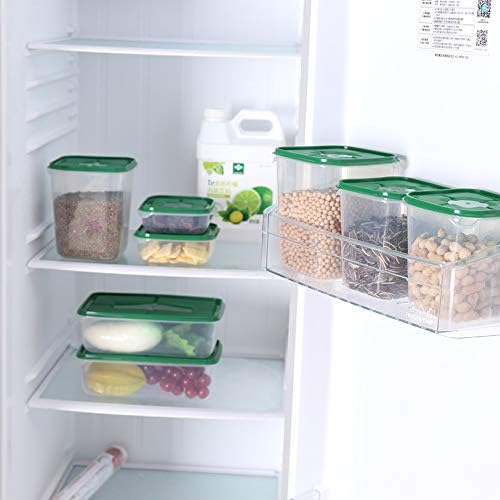 CMJLBM 17 peças Definir recipientes de armazenamento de alimentos plásticos com tampas transparentes reutilizáveis ​​caixa de armazenamento de geladeira