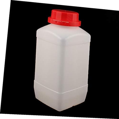 X-Dree 2pcs 1500ml plástico tampa vermelha quadrado de boca larga amostra química de reagente garrafa de vedação de sela (bottiglia