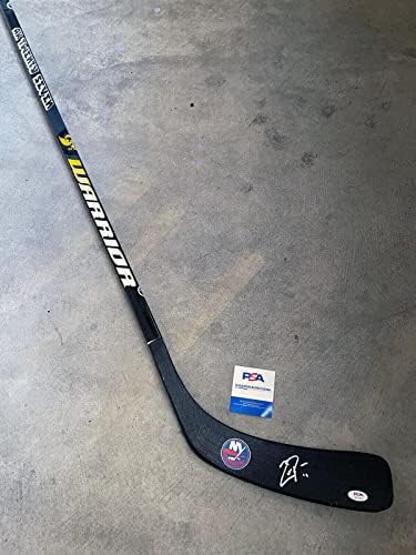 Zach Parise New York Islanders assinou o bastão de hóquei autografado com PSA COA - Sticks NHL autografados