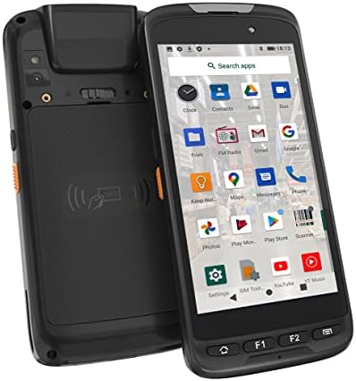Android acidental 11 Scanner de código de compasso portátil Scão de toque Tela Touch Computer portátil PDA 1D e 2D Código de barras Reader Wi-Fi & 4G LTE, para Logística de Inventário e Rastreamento de Ativos de Armaziamento