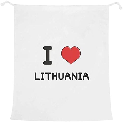 Azeeda 'I Love Lituânia' Lavanderia/Bolsa de Lavagem/Armazenamento